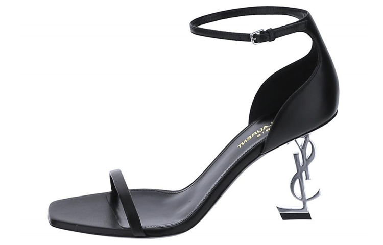 SAINT LAURENT Opyum 85mm Logo-heel Sandals