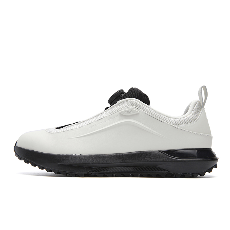 FILA Cushioning Abrasion Resistant Lightweight Low top Golf Shoes Men's Lily White