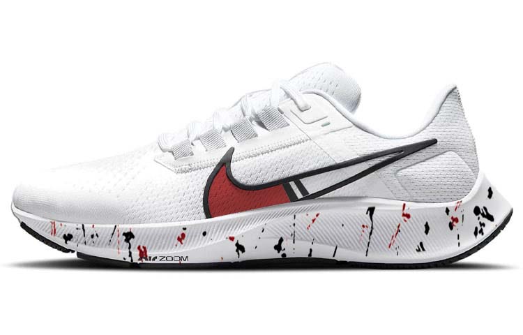 Nike Pegasus 38 Anti-Slip And Wear-Resistant Lightweight Low-Top Marathon Running Shoes Men's White