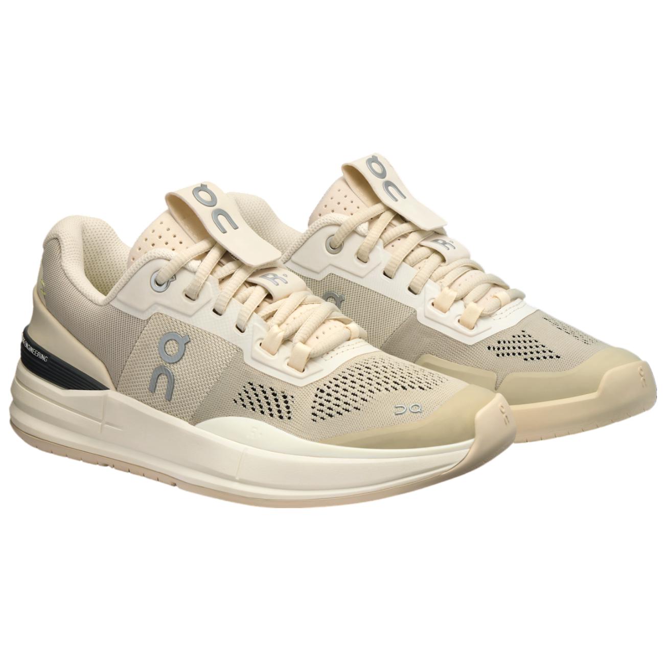 On The Roger Pro Anti Slip Wear Resistant Low Top Tennis Shoes Women's Beige Yellow
