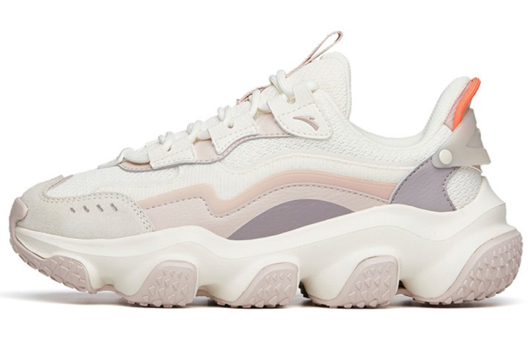 Anta Zhou White 2.0 Cushioning Low top Chunky Sneakers Women's White Gray