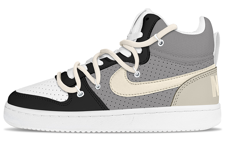Nike Court Borough Series Mid Mid-Top Skateboard Shoes Men's Beige Gray