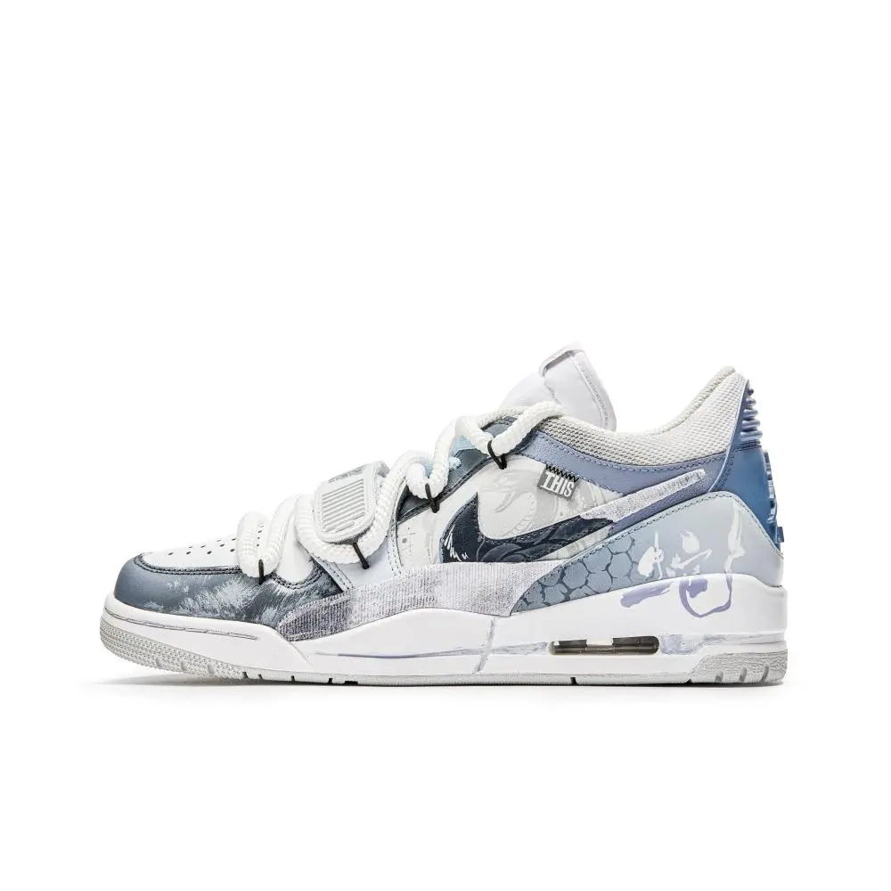 Jordan Legacy 312 Vintage Basketball Shoes Men's Low top Blue/White