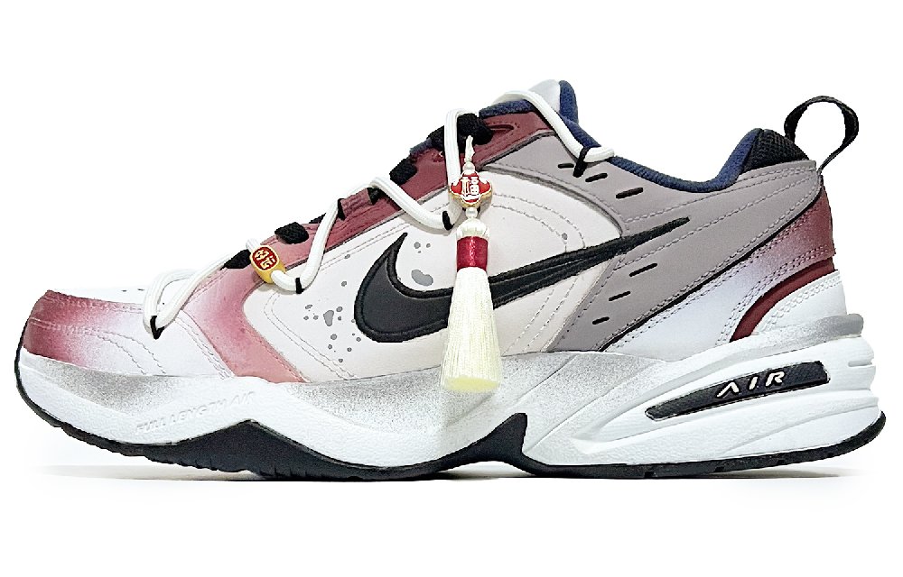 Nike Air Monarch 4 Luxury Streetwear Outdoor Low Top Chunky Sneakers Unisex Red