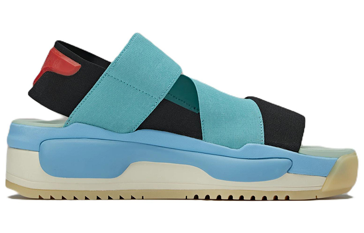 Y 3 Hokori Sandal Black Mint Cyan