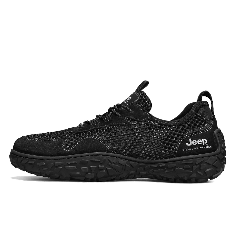 Jeep Hiking / Trekking Shoes Men Low Top Black