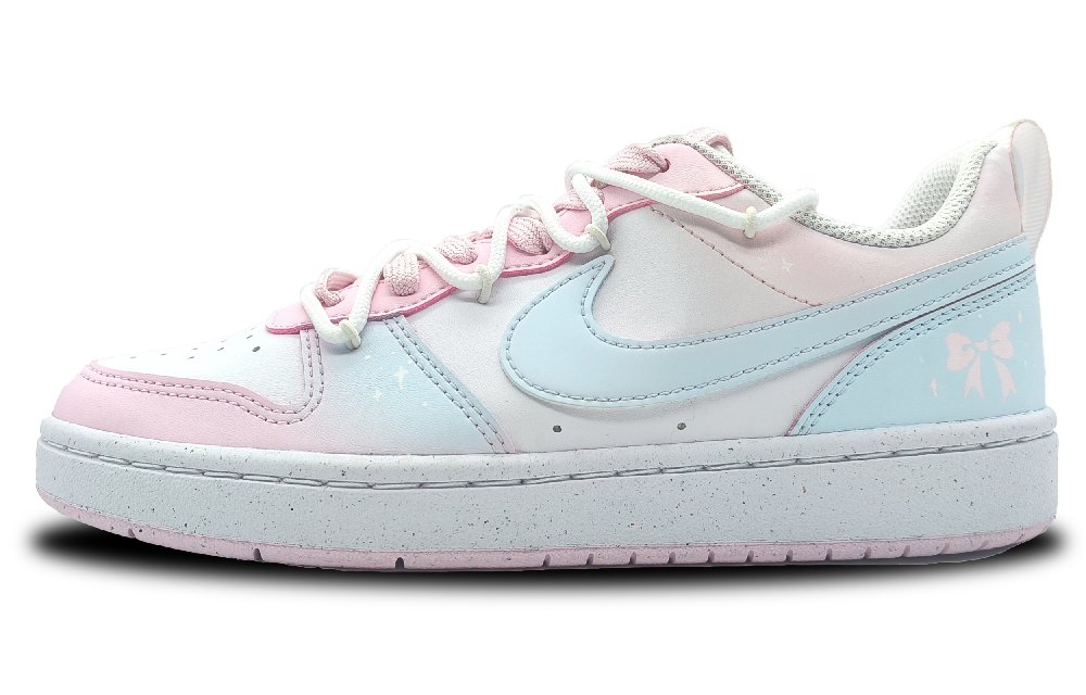 Nike Court Borough Low-Top Skateboard Shoes GS Pink