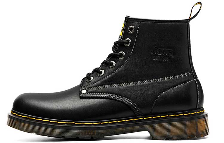 Jeep Martin Boots Men Black
