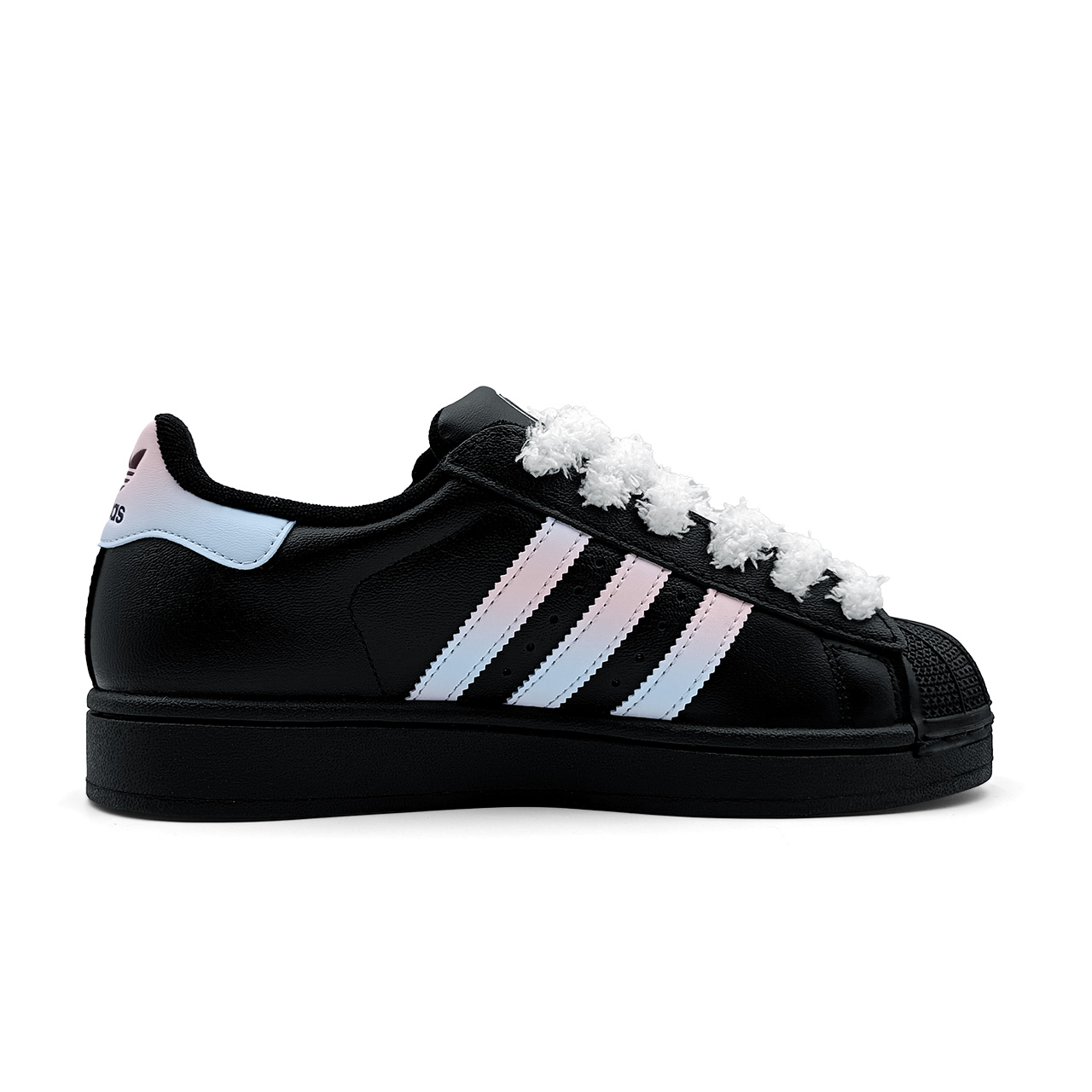 Adidas Originals Superstar 2 Low Top Skateboard Shoes Women's Blue Pink Gradient купить в интернет-магазине Yoocart с быстрой доставкой по России.
