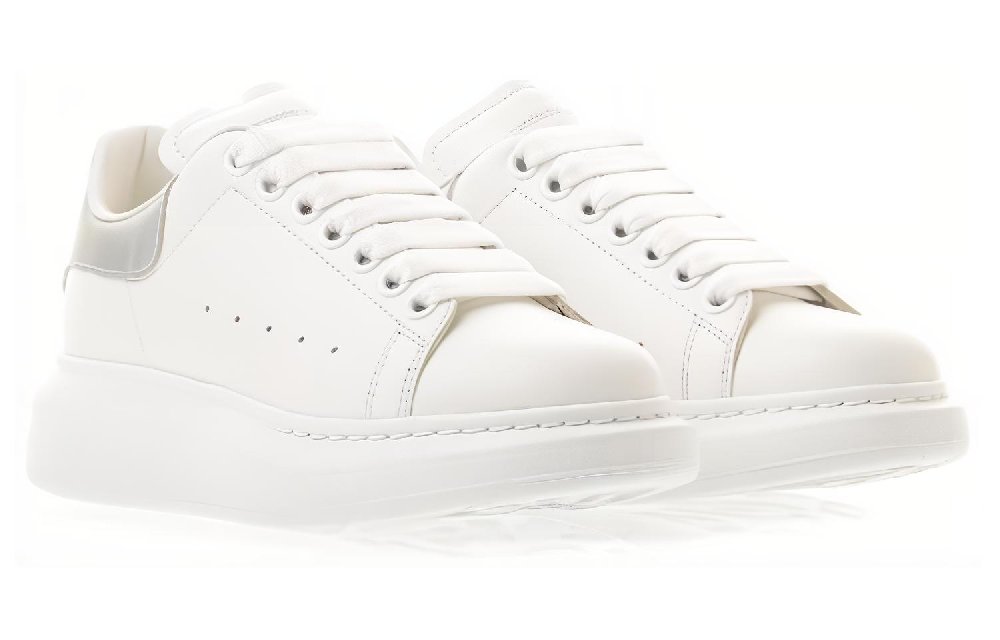 Alexander McQueen Oversized Sneakers 'Silver White' Women's
