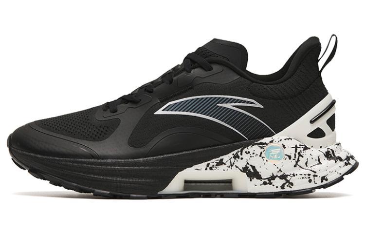 Anta Gen 3.0 Cushioning Anti-Slip And Wear-Resistant Rebound Low-Top Running Shoes Men's Black White