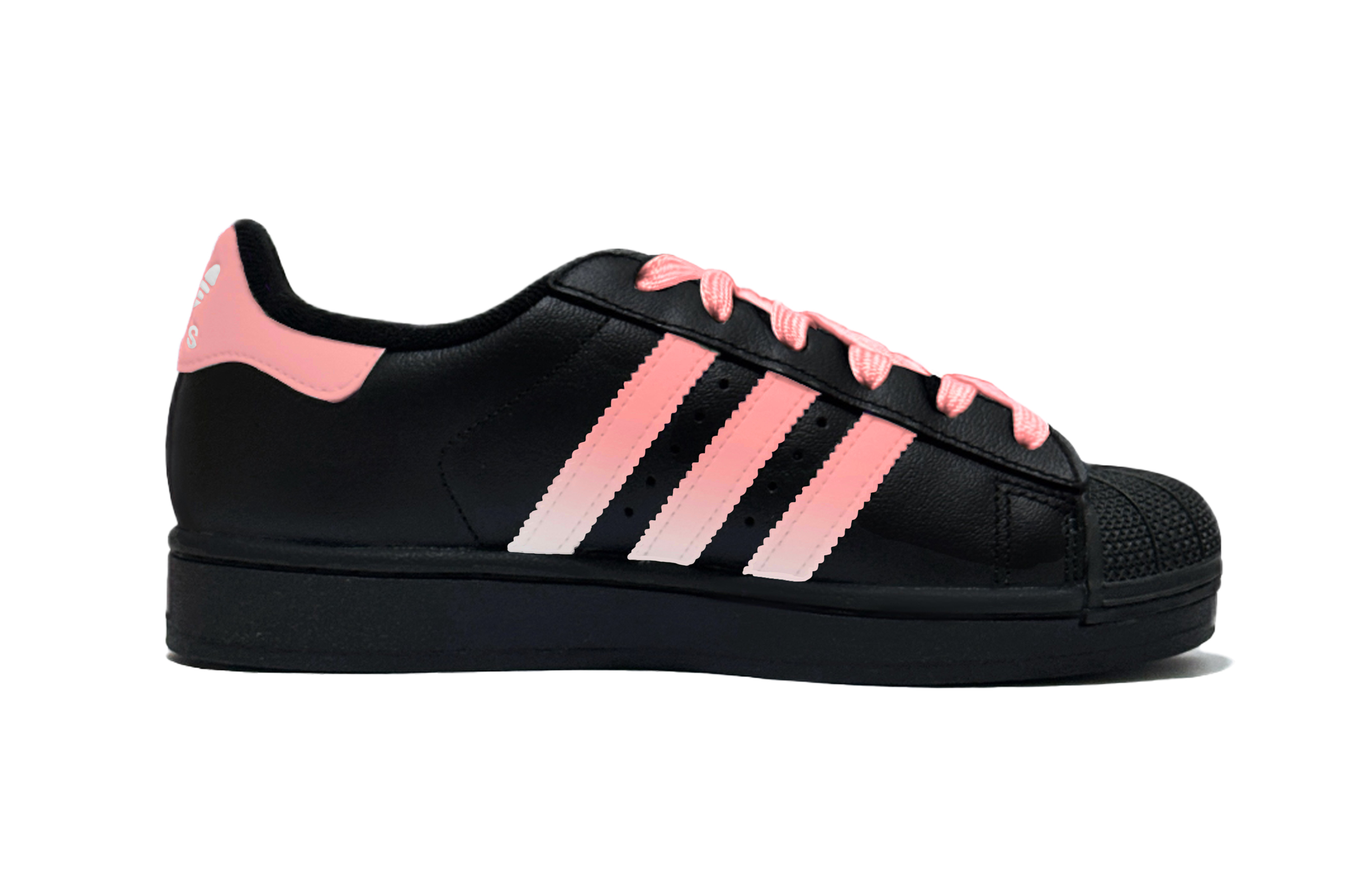 Adidas Originals SUPERSTAR Red Heart Shell Head Abrasion Resistant Low top Skateboard Shoes Women's Black Red