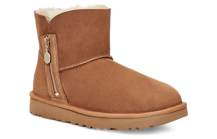 UGG Bailey Zip Mini Retro Fleece Lined Brown Women's купить в интернет-магазине Yoocart с быстрой доставкой по России.