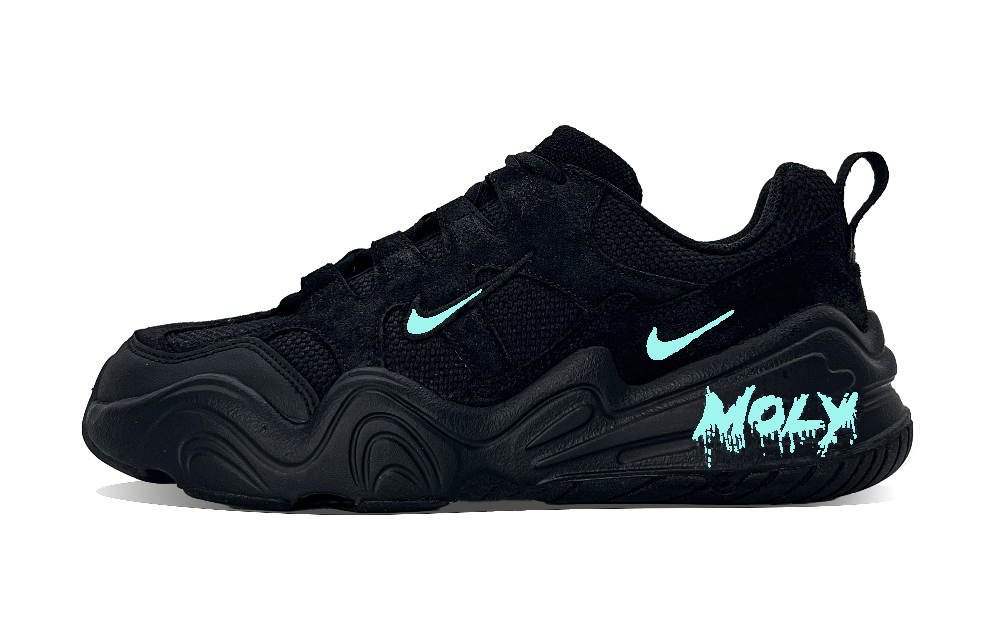 Nike Tech Hera Green Abrasion Resistant Low Top Casual Shoes Unisex Black Green