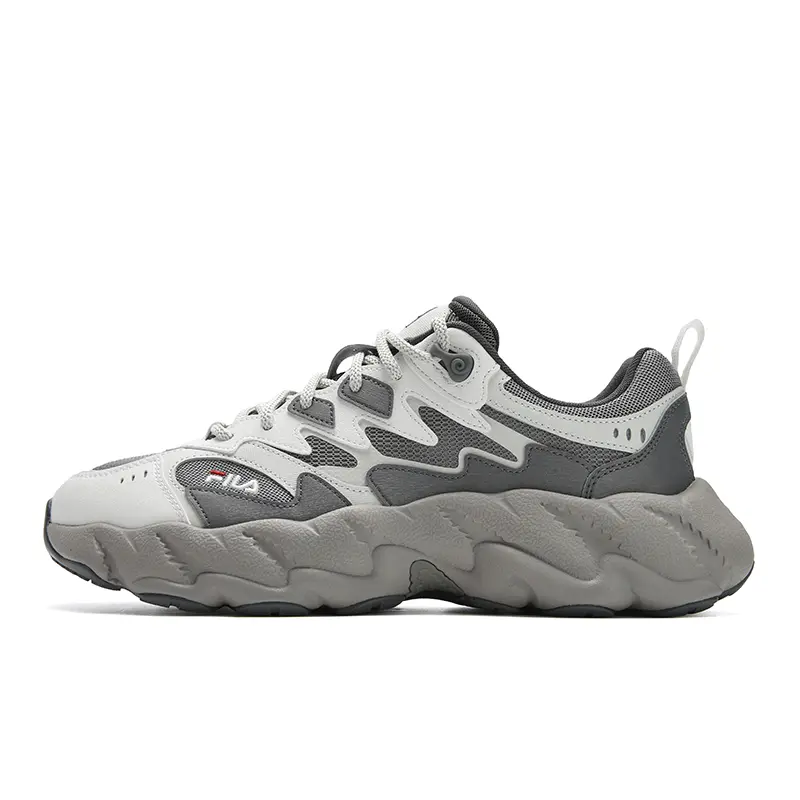 FILA FERN 2 Abrasion Resistant, Breathable, Lightweight Low top Casual Shoes Men's Gray White