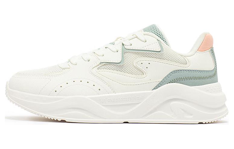 361° Slip Resistant, Abrasion Resistant, Breathable Low Top Sports Casual Shoes Women's White Green