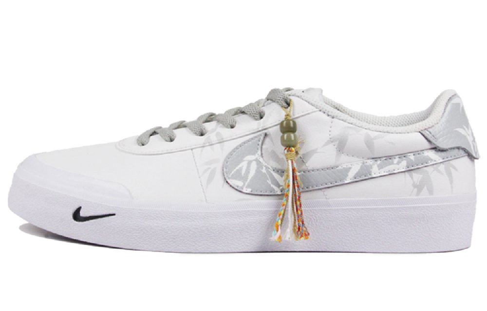 Nike Court Shot Skateboard Shoes Unisex Low top White Gray