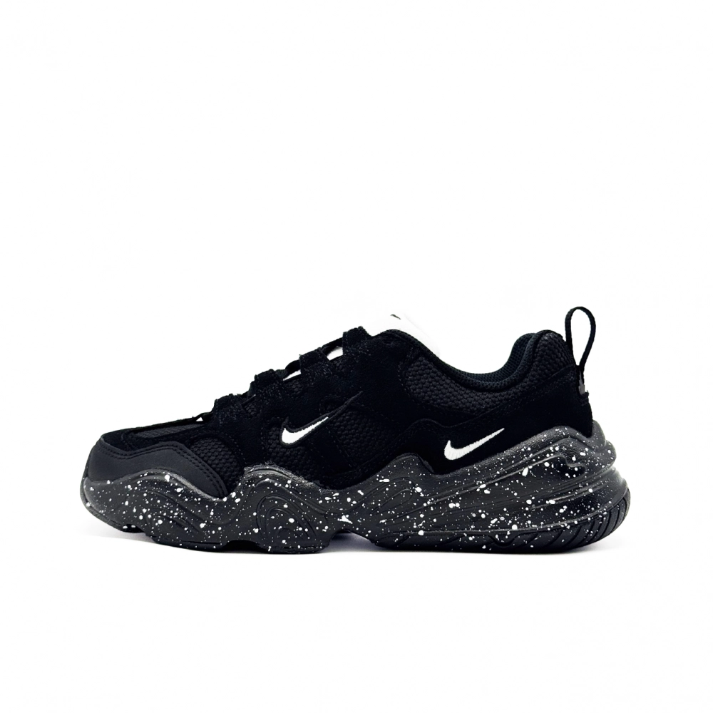 Nike Tech Hera Mysterious Night Double Lines Low top Casual Shoes Women's Black White