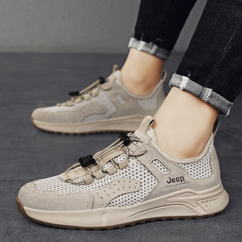 Jeep Casual Shoes Men's Low top Sand купить в интернет-магазине Yoocart с быстрой доставкой по России.