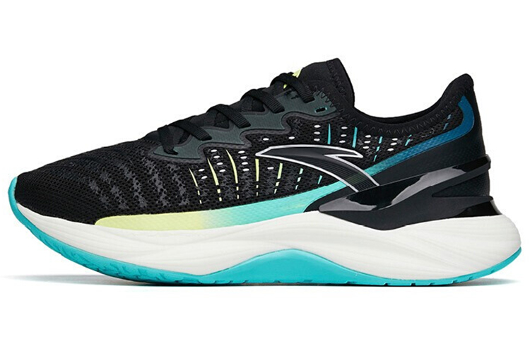 ANTA Tron 2.0 Running Shoes Men's Low top Black/Fluorescent Aqua Green