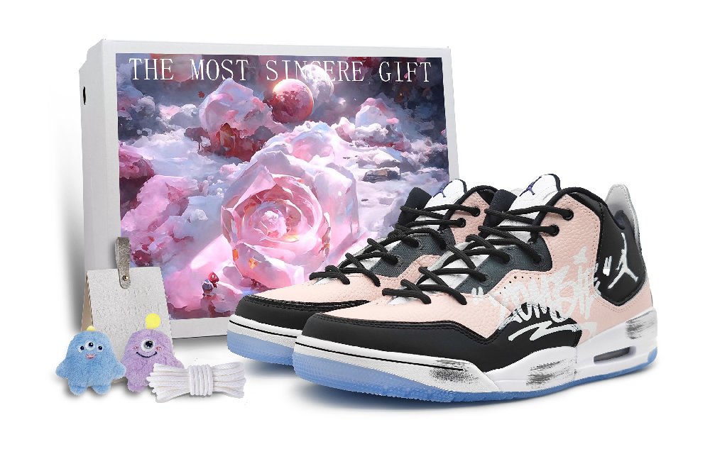 Jordan Courtside 23 Mid-Top Vintage Basketball Shoes Women's Mocha Pink