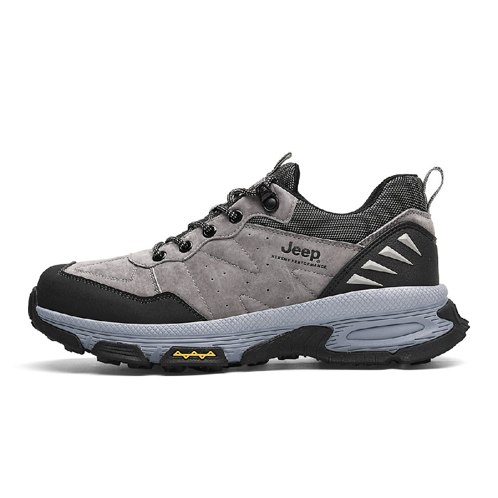 Jeep Anti-Slip Wear-Resistant Low-Top Outdoor Shoes Men's Gray