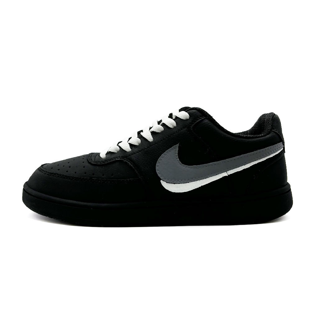 Nike Court Vision Low Anti-Slip Wear-Resistant Low-Top Skateboard Shoes Unisex Black White Gray