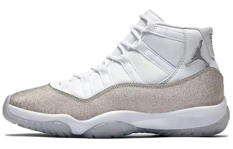 JORDAN 11 Retro White Metallic Silver Women's