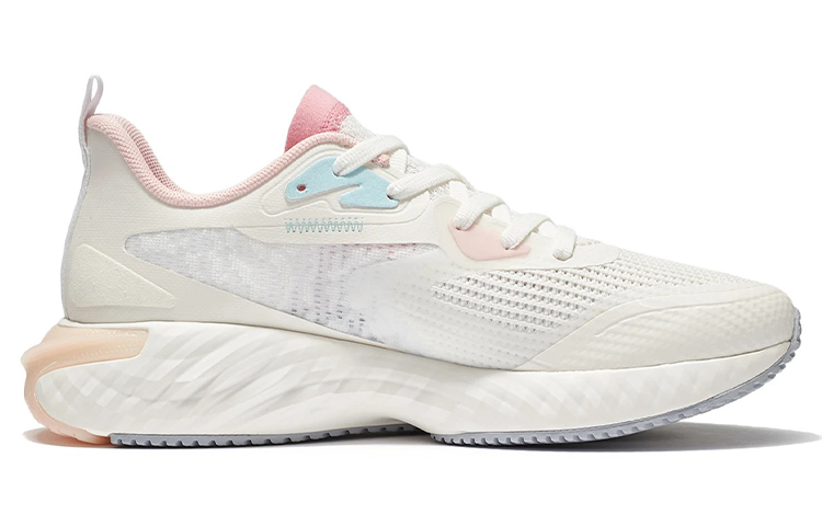 LiNing Cushioning Anti-Slip And Wear-Resistant Low-Top Running Shoes Women's White Pink Blue купить в интернет-магазине Yoocart с быстрой доставкой по России.