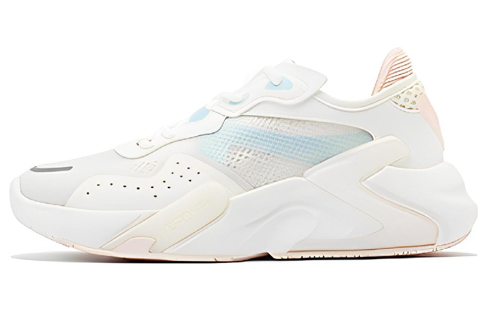 361° Anti Slip Wear Resistant Low Top Casual Shoes Women's White Blue Pink