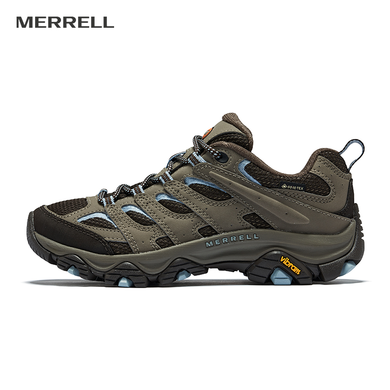 MERRELL MOAB 3 SYN GTX Cushioned Water-Resistant Slip-Resistant Low-Top Sports & Outdoors Women's Beige Brown