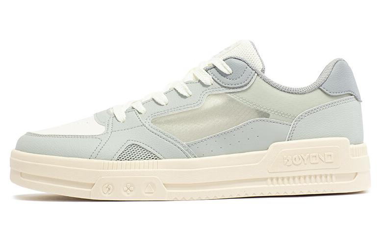 361° Anti Slip Wear Resistant Low Top Skateboard Shoes Men's Gray White