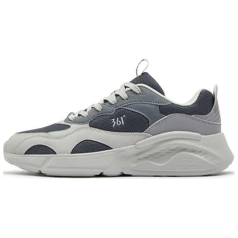 361° Slip-Resistant Breathable Low-Top Casual Shoes Men's Gray