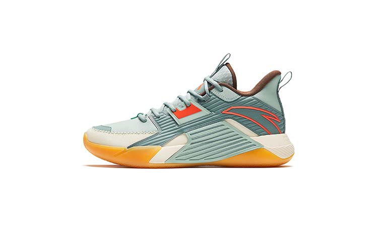 Anta Speedgo 3 Cushioning, Wear Resistant Low Top Basketball Shoes Men's Gray Green