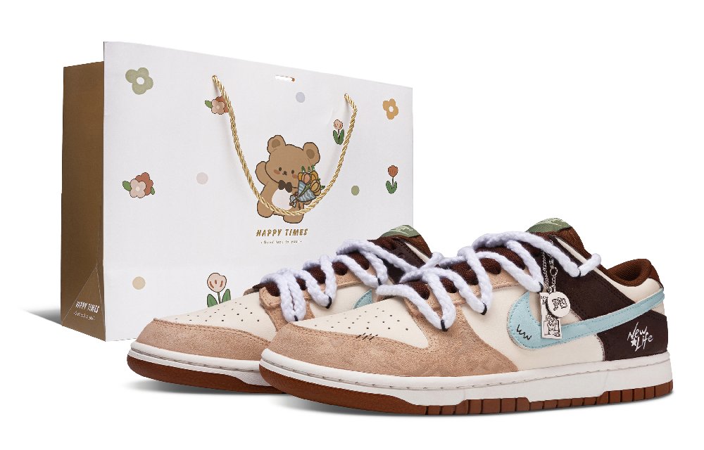 Nike Dunk Wilderness Anti Slip Wear Resistant Low Top Skateboard Shoes Unisex Brown