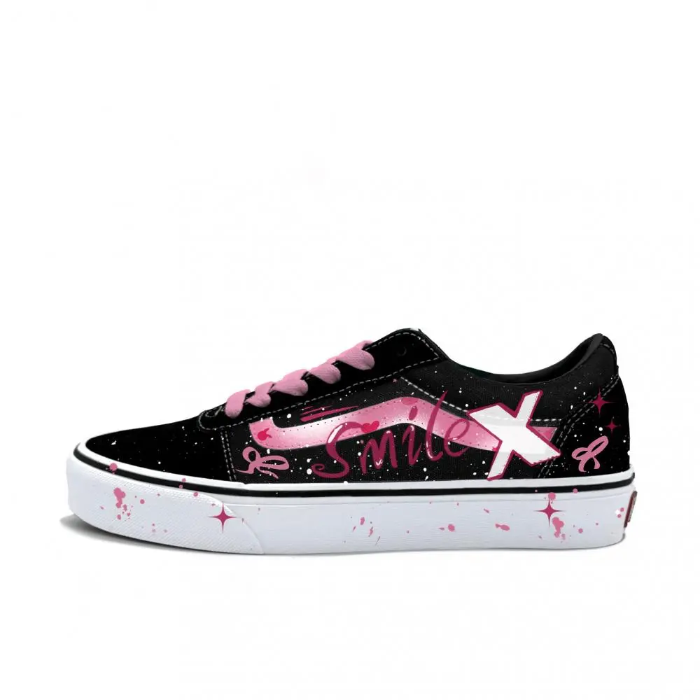 Vans Ward Abrasion Resistant Low Top Skateboard Shoes Men's Pink