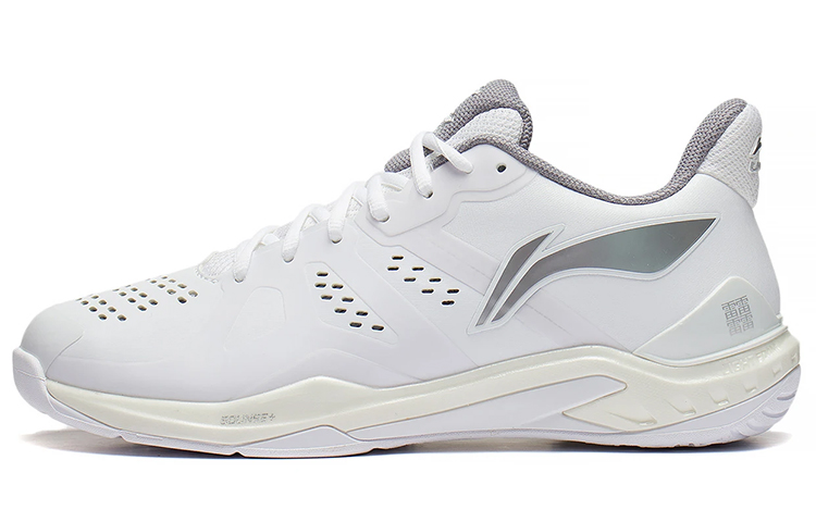 LiNing Cloud Thunder Low Top Badminton Shoes Unisex White