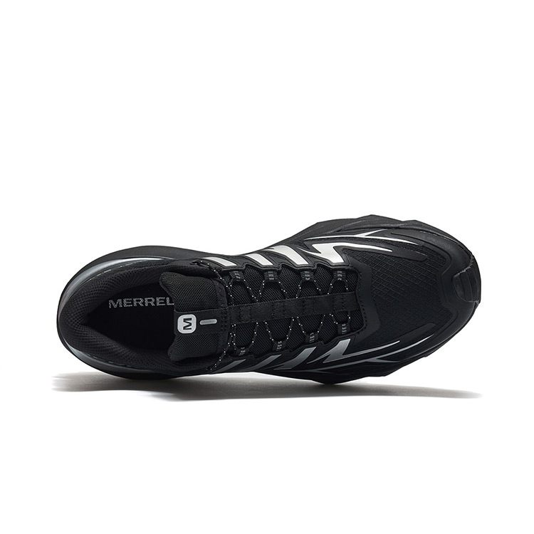 MERRELL VAST SKY Cushioning, Slip Resistant, Abrasion Resistant, Breathable Low Top Outdoor Shoes Unisex Black Silver купить в интернет-магазине Yoocart с быстрой доставкой по России.