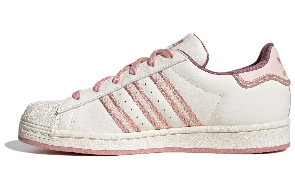 Adidas Originals Superstar Shoes 'Cream White Pink' Women's