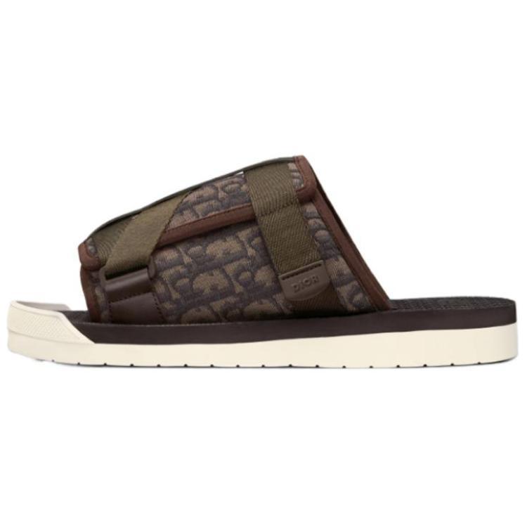 DIOR Alpha Sandal Ebony DIOR Oblique Jacquard