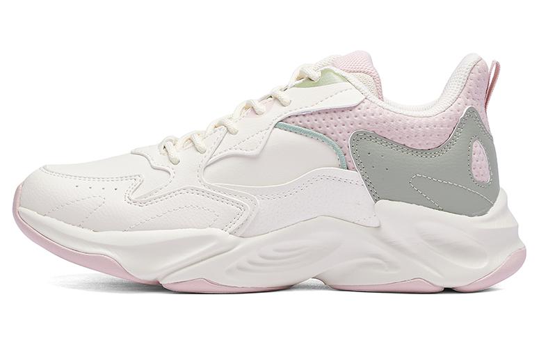 361° Anti Slip Wear Resistant Low Top Sports Casual Shoes Women's White Pink