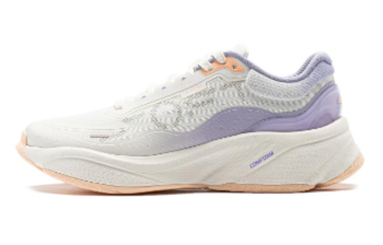 LiNing Soft Cushioned Wear-Resistant Breathable Lightweight Low-Top Casual Shoes Women's White Purple