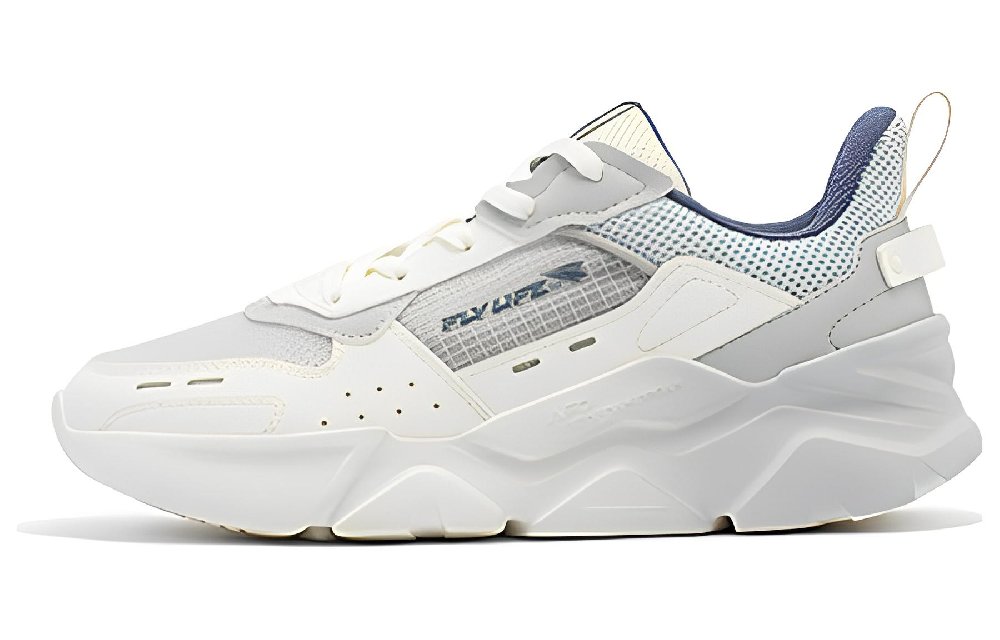 361° Cushioning, Slip Resistant, And Abrasion Resistant Low Top Sports Casual Shoes Women's Gray White