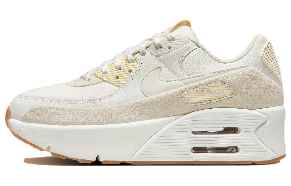 Nike Air Max 90 Повседневная обувь Низкие кеды Бежевые Унисекс
