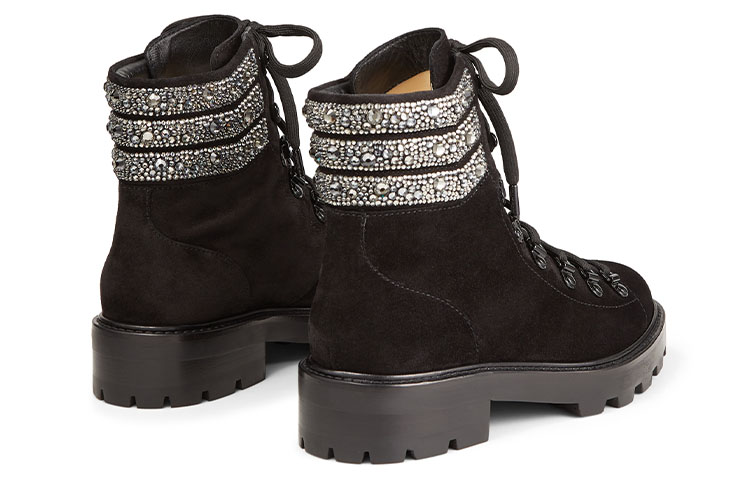 Jimmy Choo Eshe Flat Martin Boot Women's Black