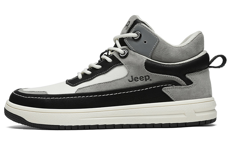 Jeep Mid-Top Skateboard Shoes Men's Black