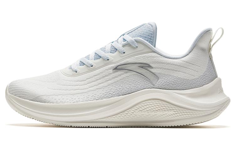 Anta Anti Slip Wear Resistant Low Top Casual Running Shoes Women's Ivory White Light Mist Gray
