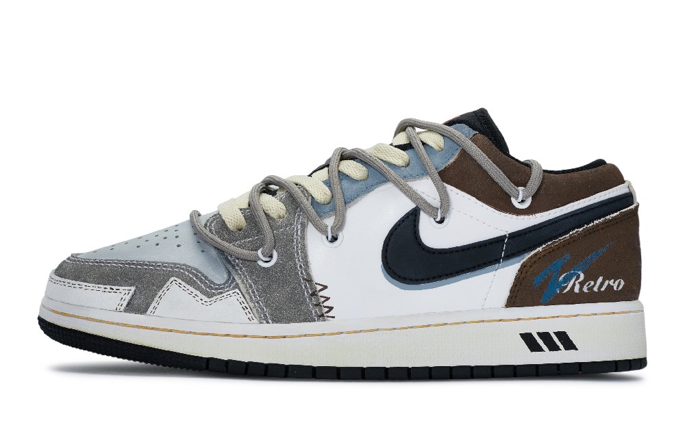Jordan Air Jordan 1 Vintage Basketball Shoes Women's Low Top White/Brown