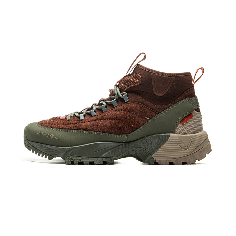 LiNing Xingye HIGH Anti Slip Wear Resistant High Top Hiking Shoes Unisex Umber Green