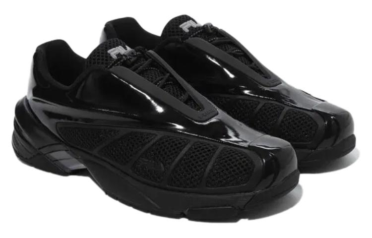 FILA Cushioning, Wear Resistant Low Top Training Shoes Unisex Black